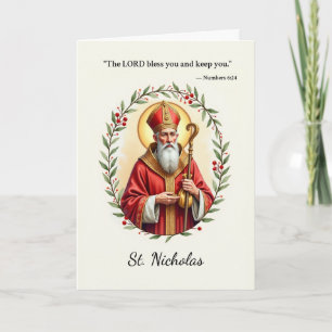 Saint Nicholas God's Peace and Blessings Card