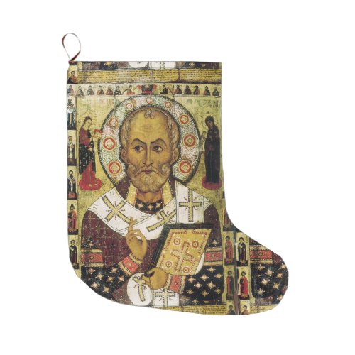 Saint Nicholas Icon Christmas Stocking