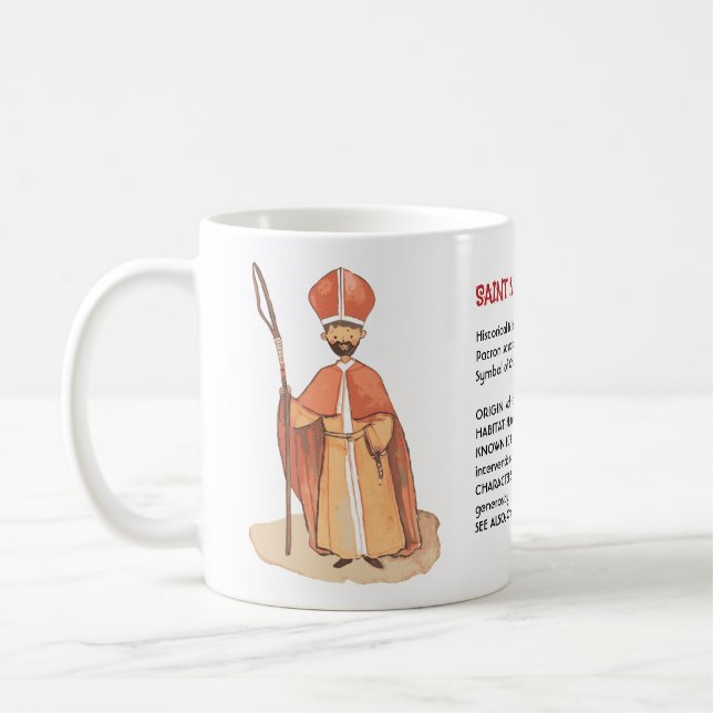 Saint Nicholas: Icon of Charity & History Gift Coffee Mug (Left)