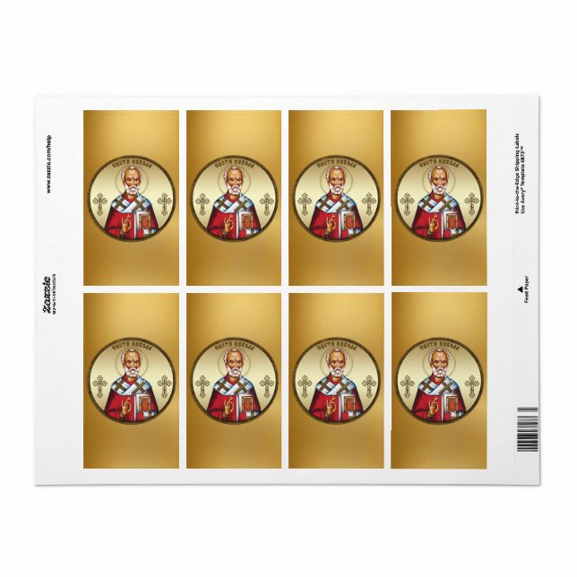 Saint Nicholas Label (Full Sheet)