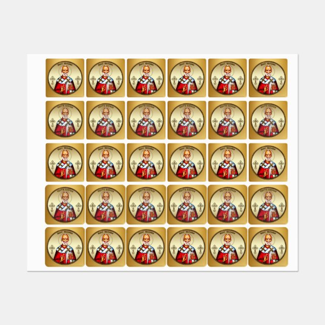 Saint Nicholas Labels (Sheet)