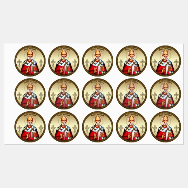 Saint Nicholas Labels (Sheet)