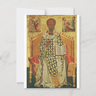 Saint Nicholas of Myra Orthodox Icon Postcard