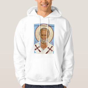 Saint Nicholas of Myra Premium Orthodox Art Hoodie