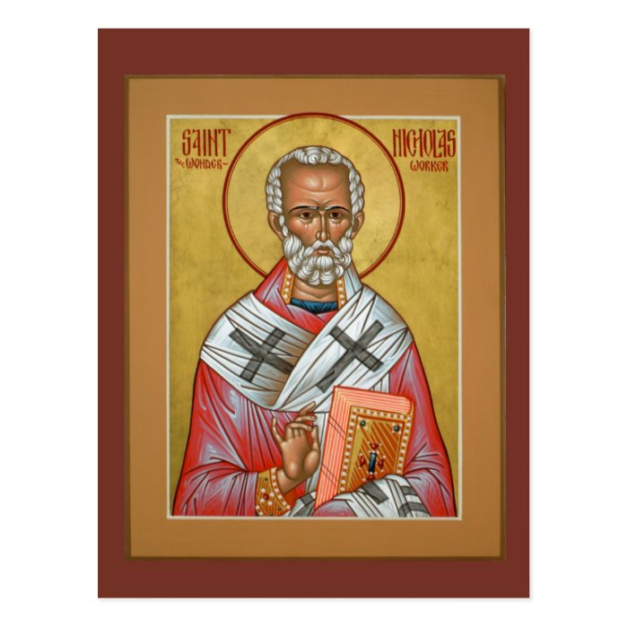 Saint Nicholas Prayer Card Postcard