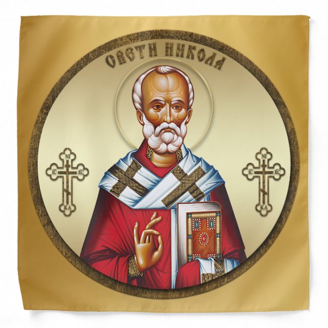 Saint Nicholas serbian Bandana (Front)