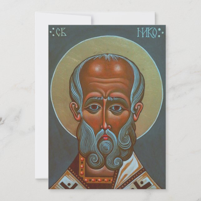 Saint Nicholas the Wonderworker Invitation (Front)