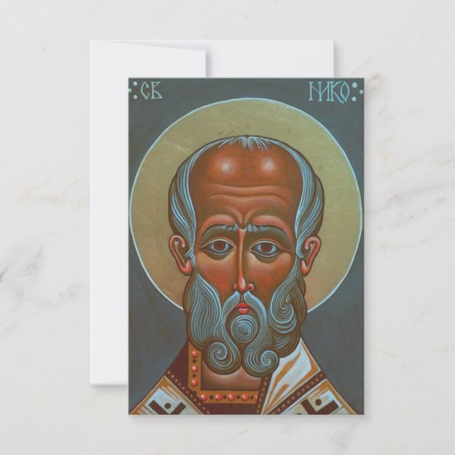 Saint Nicholas the Wonderworker Thank You Card (Front)
