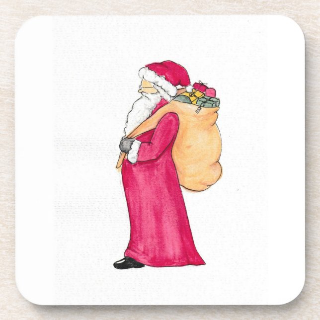 Saint Nick Beverage Coaster (Front)