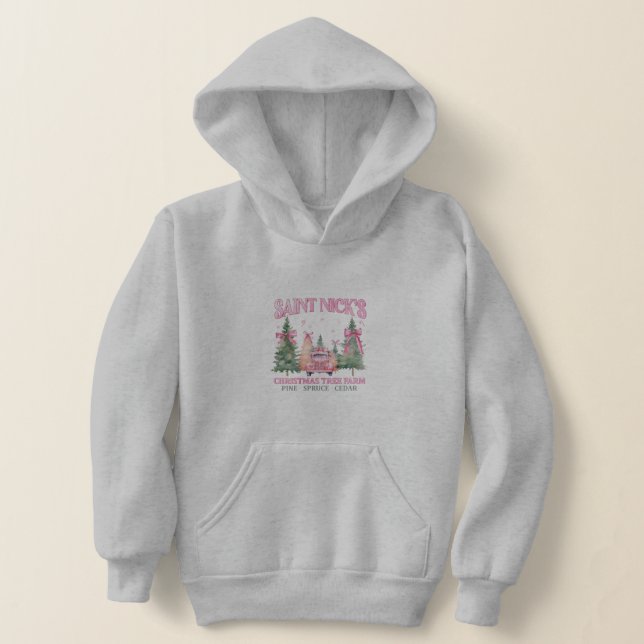 "Saint Nick's Tree Farm" Hoodie (Laydown)