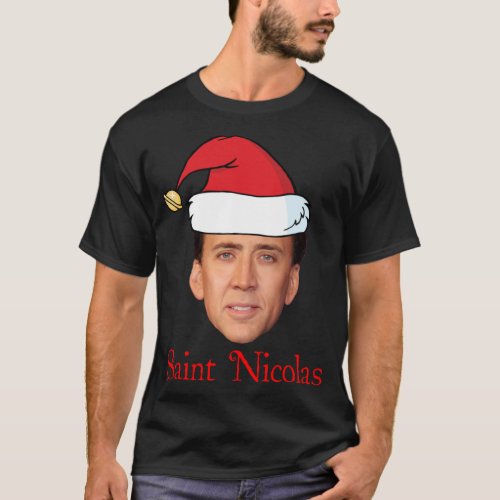 Saint Nicolas Cage Christmas    T_Shirt