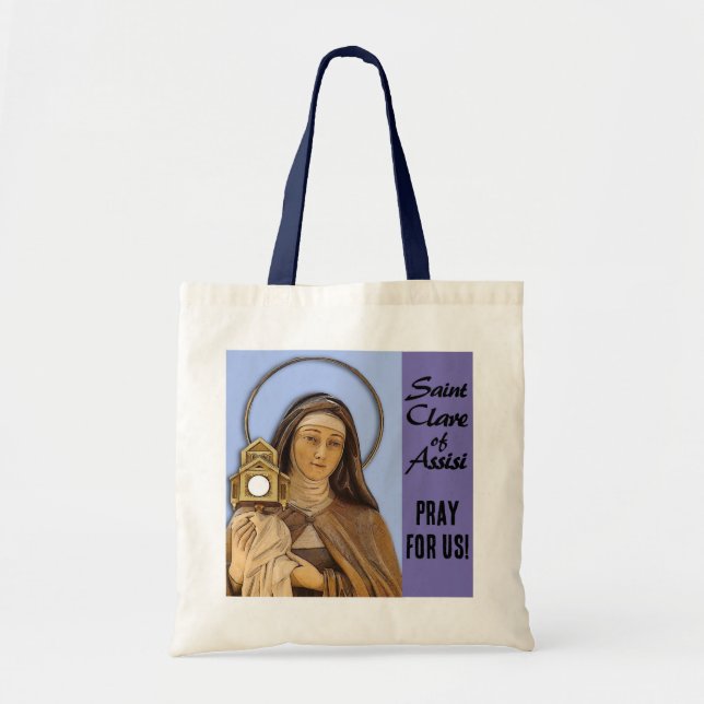 Saint of Clare of Assisi Tote Bag (Front)