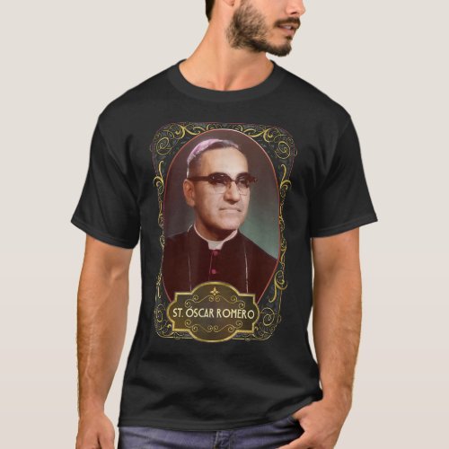 Saint Oscar Romero El Salvador Catholic Saint Mons T_Shirt