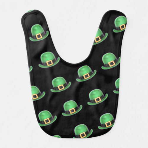 Saint Paddys Day Green Derby Hat Bib