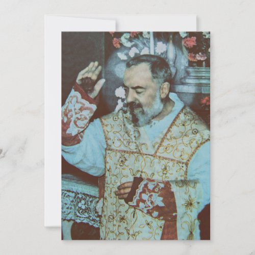 Saint Padre Pio Holiday Card