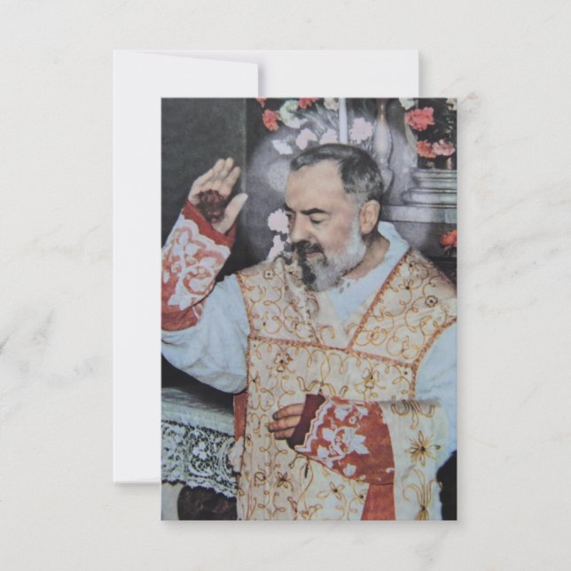 Saint Padre Pio Holy Card (Front)