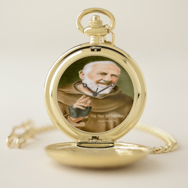 Saint Padre Pio Pocket Watch (Inside)