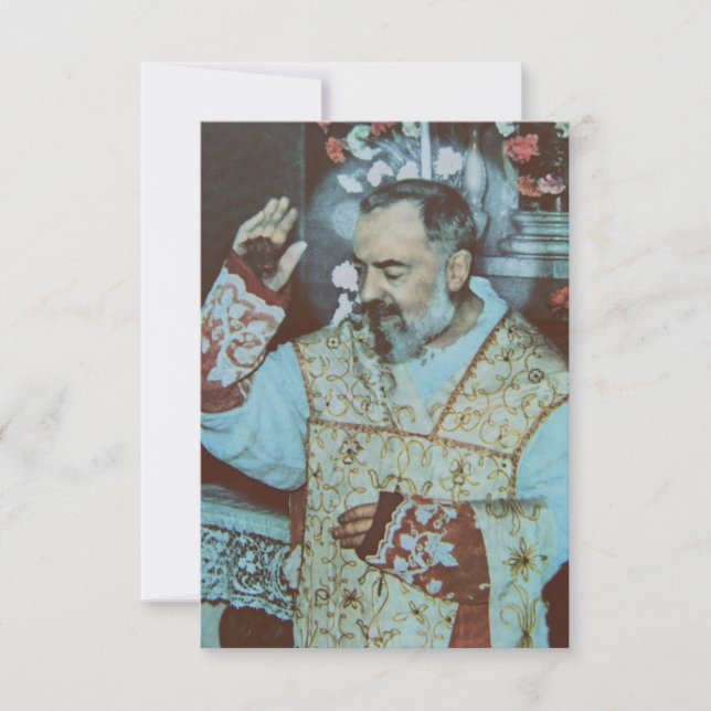 Saint Padre Pio Thank You Card (Front)