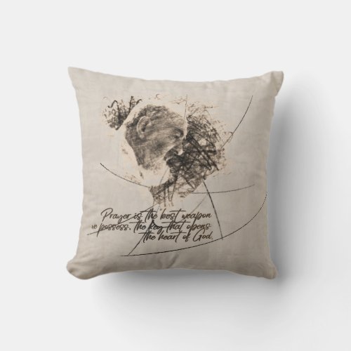 Saint Padre Pio Throw Pillow