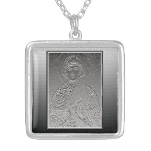 Saint Paraskeva [Sveta Petka] Silver Plated Necklace