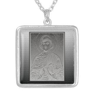 Saint Paraskeva [Sveta Petka] Silver Plated Necklace