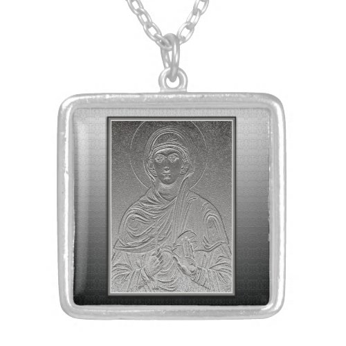 Saint Paraskeva Sveta Petka Silver Plated Necklace