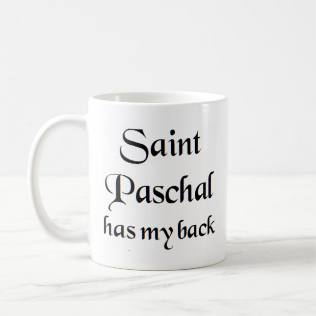 saint paschal coffee mug (Left)