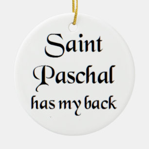 saint paschal coffee mug ceramic ornament