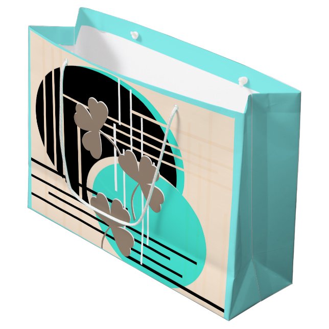 Saint Patrick, abstraction Large Gift Bag (Front Angled)