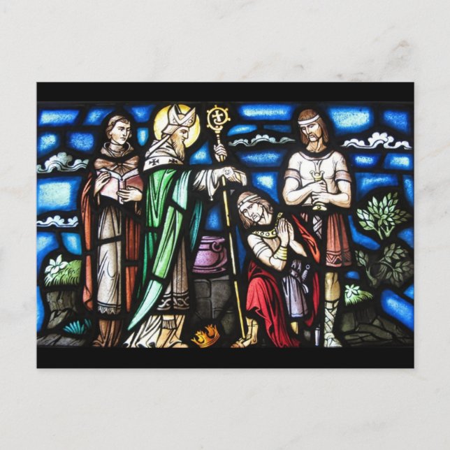 Saint Patrick and His Followers Postcard (Front)