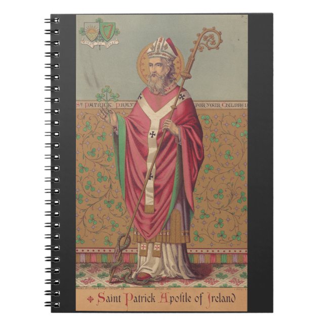 Saint Patrick Apostle of Ireland Notebook (Front)