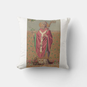 Saint Patrick Apostle of Ireland Throw Pillow