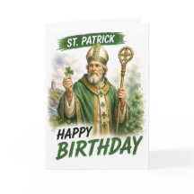 Saint Patrick Birthday Card