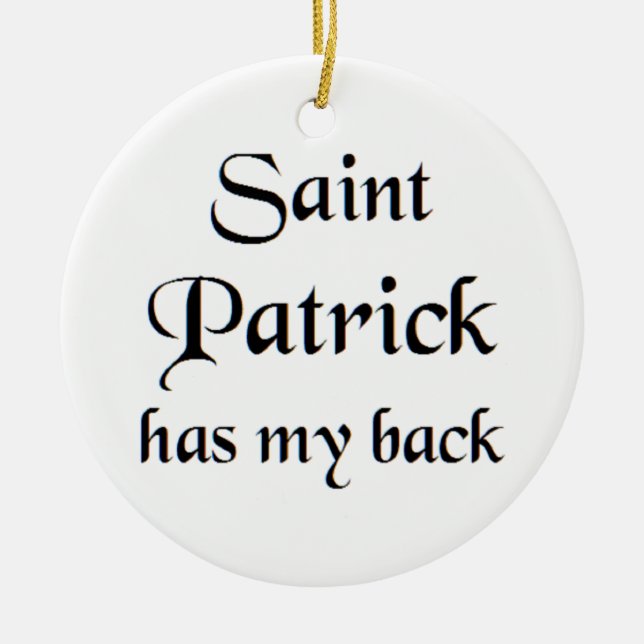 saint patrick coffee mug ceramic ornament (Front)