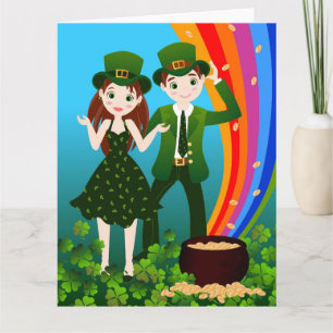 Saint Patrick Day Kids Party Card