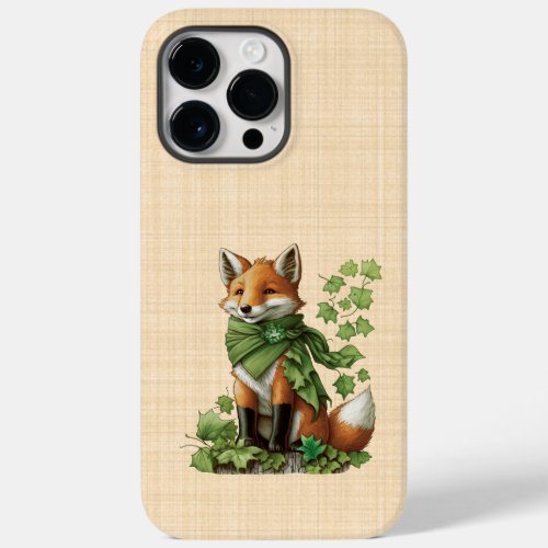 Saint_Patrick _ Lucky and cute fox Case_Mate iPhone 14 Pro Max Case