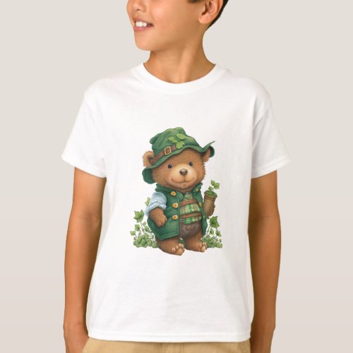 Saint_Patrick _ Lucky Ourson T_Shirt