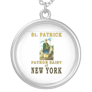SAINT PATRICK NEW YOUR SILVER PLATED NECKLACE