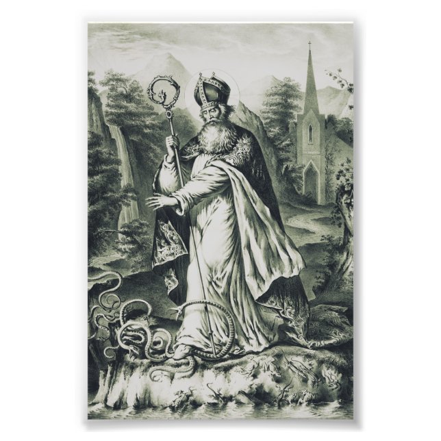 Saint Patrick patron of Ireland Photo Print (Front)