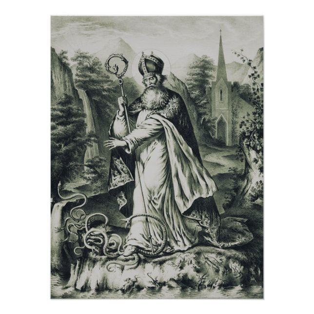 Saint Patrick patron of Ireland Poster (Front)
