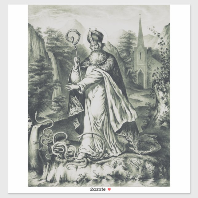 Saint Patrick patron of Ireland Sticker (Sheet)