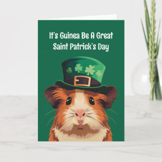 Saint Patrick’s Day Cute Guinea Pig Announcement