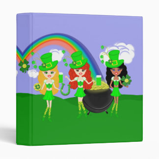 Saint Patrick’s Day Girl Leprechauns Binder