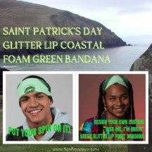 Saint Patrick’s Day Glitter Lip Coastal Foam Green