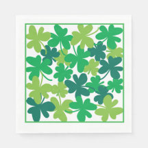 Saint Patrick’s Day Shamrock Green Napkins
