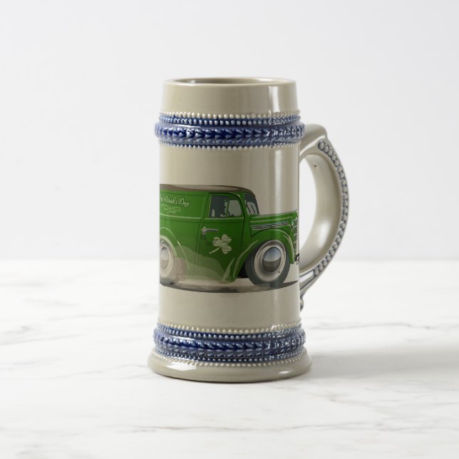  Saint Patrick vintage Cartoon Van Beer Stein (Front Right)
