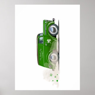  Saint Patrick vintage Cartoon van Poster