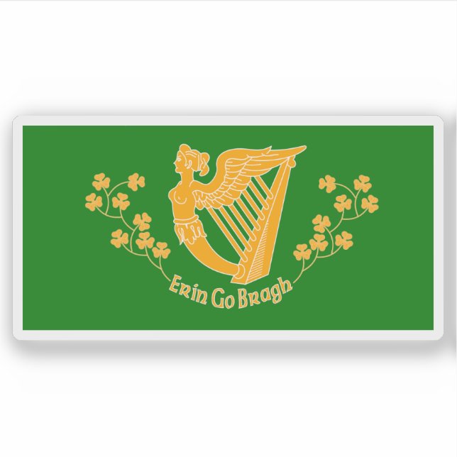 Saint Patrick's Battalion flag (1846-1848), Mexico Sticker (Front)