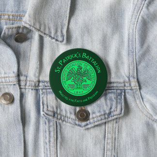 Saint Patrick's Battalion San Patricios Catholic Button