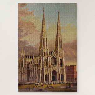 Saint Patrick's Cathedral in Midtown Manhattan Jigsaw Puzzle